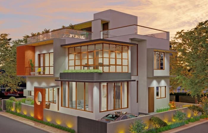 The Brick Abode — elevation
